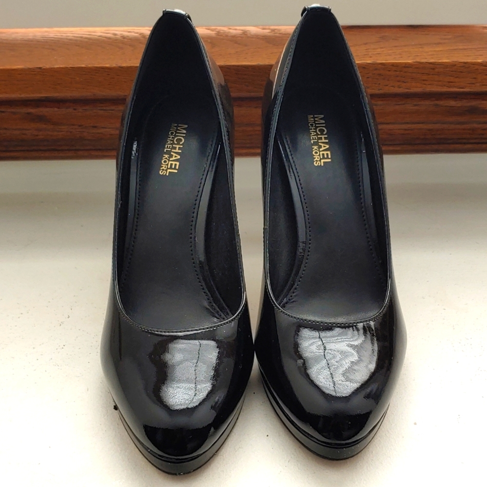 Michael Kors Black Leather Heels